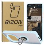 Carcasa Bizon Hybrid Ring compatibila cu Xiaomi Redmi 14C 4G / Poco C75, Light Blue 3 - lerato.ro