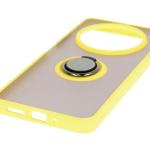 Carcasa Bizon Hybrid Ring compatibila cu Xiaomi Redmi 14C 4G / Poco C75, Galben 6 - lerato.ro