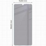 Folie sticla hibrid Bizon Glass Mule Shadow Privacy compatibila cu Xiaomi Redmi 14C 4G / 5G, Negru 3 - lerato.ro