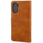 Hsua flip cover Bizon Pocket compatibila cu OnePlus Nord CE5 5G, Maro 5 - lerato.ro