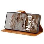 Hsua flip cover Bizon Pocket compatibila cu OnePlus Nord CE5 5G, Maro 6 - lerato.ro