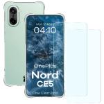 Kit protectie 3 in 1 BizonMobile Clear Pack, Carcasa Bizon Salpa si 2 folii sticla Bizon Glass Clear 2, compatibil cu OnePlus Nord CE5 5G, Transparent 2 - lerato.ro