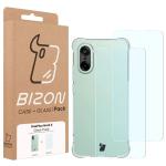 Kit protectie 3 in 1 BizonMobile Clear Pack, Carcasa Bizon Salpa si 2 folii sticla Bizon Glass Clear 2, compatibil cu OnePlus Nord CE5 5G, Transparent 10 - lerato.ro
