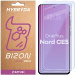 Set 2 folii sticla hibrid Bizon Glass Mule Duo compatibile cu OnePlus Nord CE5 5G, Transparent 2 - lerato.ro