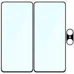 Set protectie 3in1 Bizon Glass Edge Pack, 2 folii sticla ecran + 1 folie sticla camera foto, compatibil cu OnePlus Nord CE5 5G, Negru 7 - lerato.ro