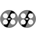 Set 2 folii sticla securizata camera foto Bizon Glass Lens compatibile cu Realme 12 5G / 12x 5G, Negru 4 - lerato.ro