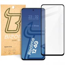 Folie sticla securizata Bizon Glass Edge 2 compatibila cu Realme 12 4G, Negru
