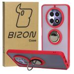 Carcasa Bizon Hybrid Ring compatibila cu Realme 12 / 12x, Rosu 3 - lerato.ro