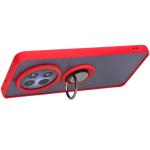 Carcasa Bizon Hybrid Ring compatibila cu Realme 12 / 12x, Rosu 6 - lerato.ro