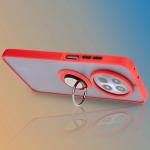 Carcasa Bizon Hybrid Ring compatibila cu Realme 12 / 12x, Rosu 10 - lerato.ro