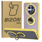 Carcasa Bizon Hybrid Ring compatibila cu Realme 12 / 12x, Galben 3 - lerato.ro