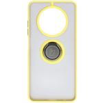 Carcasa Bizon Hybrid Ring compatibila cu Realme 12 / 12x, Galben 2 - lerato.ro