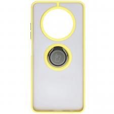 Huse Telefoane, Carcasa Bizon Hybrid Ring compatibila cu Realme 12 / 12x, Galben, lerato.ro