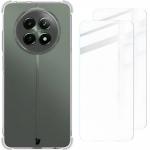Kit protectie 3 in 1 BizonMobile Clear Pack, Carcasa Bizon Salpa si 2 folii sticla Bizon Glass Clear 2, compatibil cu Realme 12 / 12x, Transparent 2 - lerato.ro