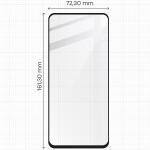 Set protectie 3in1 Bizon Glass Edge Pack, 2 folii sticla ecran + 1 folie sticla camera foto, compatibil cu Realme 12 / 12x, Negru 3 - lerato.ro