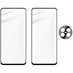 Set protectie 3in1 Bizon Glass Edge Pack, 2 folii sticla ecran + 1 folie sticla camera foto, compatibil cu Realme 12 / 12x, Negru 5 - lerato.ro