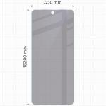 Folie sticla hibrid Bizon Glass Mule Shadow Privacy compatibila cu Realme C71 4G, Negru 3 - lerato.ro