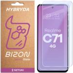 Set 2 folii sticla hibrid Bizon Glass Mule Duo compatibila cu Realme C71 4G, Transparent 2 - lerato.ro