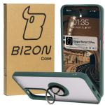Carcasa Bizon Hybrid Ring compatibila cu Oppo Reno 12 Pro, Verde 3 - lerato.ro