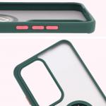 Carcasa Bizon Hybrid Ring compatibila cu Oppo Reno 12 Pro, Verde 4 - lerato.ro