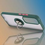 Carcasa Bizon Hybrid Ring compatibila cu Oppo Reno 12 Pro, Verde 7 - lerato.ro