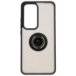 Carcasa Bizon Hybrid Ring compatibila cu Oppo Reno 12 Pro, Negru 2 - lerato.ro
