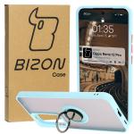 Carcasa Bizon Hybrid Ring compatibila cu Oppo Reno 12 Pro, Light Blue 3 - lerato.ro