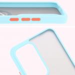 Carcasa Bizon Hybrid Ring compatibila cu Oppo Reno 12 Pro, Light Blue 4 - lerato.ro