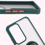 Carcasa Bizon Hybrid Ring compatibila cu Oppo Reno 12, Verde 4 - lerato.ro