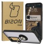 Carcasa Bizon Hybrid Ring compatibila cu Oppo Reno 12, Negru 3 - lerato.ro