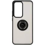 Carcasa Bizon Hybrid Ring compatibila cu Oppo Reno 12, Negru 2 - lerato.ro