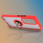 Carcasa Bizon Hybrid Ring compatibila cu Oppo Reno 12, Rosu 7 - lerato.ro