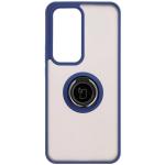 Carcasa Bizon Hybrid Ring compatibila cu Oppo Reno 12, Albastru 2 - lerato.ro
