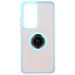 Carcasa Bizon Hybrid Ring compatibila cu Oppo Reno 12, Light Blue 2 - lerato.ro