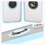 Carcasa Bizon Hybrid Ring compatibila cu Oppo Reno 12, Light Blue 5 - lerato.ro