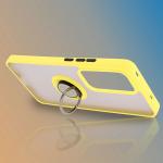 Carcasa Bizon Hybrid Ring compatibila cu Oppo Reno 12, Galben 7 - lerato.ro