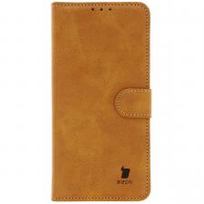 Huse si carcase OPPO, Hsua flip cover Bizon Pocket compatibila cu Oppo Reno 12, Maro, lerato.ro