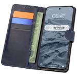Hsua flip cover Bizon Pocket compatibila cu Oppo Reno 12, Navy Blue 3 - lerato.ro