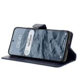 Hsua flip cover Bizon Pocket compatibila cu Oppo Reno 12, Navy Blue 6 - lerato.ro