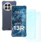 Kit protectie 3 in 1 BizonMobile Clear Pack, Carcasa Bizon Salpa si 2 folii Bizon Glass Clear, compatibil cu OnePlus 13R, Transparent 2 - lerato.ro