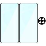 Set protectie 3in1 Bizon Glass Edge Pack, 2 folii sticla ecran + 1 folie sticla camera foto, compatibil cu OnePlus 13R, Negru 7 - lerato.ro