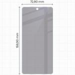 Folie sticla hibrid Bizon Glass Mule Shadow Privacy compatibila cu OnePlus 13R, Negru 3 - lerato.ro