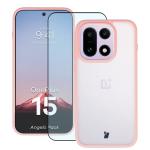 Kit protectie 2 in 1 BizonMobile, Carcasa Bizon Angelo si Folie sticla securizata Bizon Glass Edge, compatibil cu OnePlus 15, Roz 2 - lerato.ro