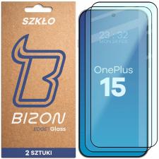 Folii protectie telefoane OnePlus, Set 2 folii sticla securizata Bizon Glass Edge Duo compatibile cu OnePlus 15, Negru, lerato.ro