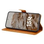 Husa flip cover Bizon Pocket compatibila cu OnePlus 15R, Maro 6 - lerato.ro