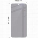 Folie sticla hibrid Bizon Glass Mule Shadow Privacy compatibila cu OnePlus 15R, Negru 3 - lerato.ro