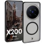 Carcasa Bizon MatteO cu MagSafe compatibila cu Vivo X200 Pro, Negru 3 - lerato.ro