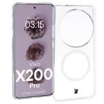 Carcasa Bizon CrystalO cu MagSafe compatibila cu Vivo X200 Pro, Transparent 3 - lerato.ro