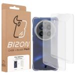 Kit protectie 3 in 1 BizonMobile Clear Pack, Carcasa Bizon Salpa si 2 folii Bizon Glass Hydrogel Front, compatibil cu Vivo X200 Pro, Transparent 10 - lerato.ro