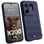 Carcasa Bizon Tur compatibila cu Vivo X200 FE, Dark Blue 3 - lerato.ro